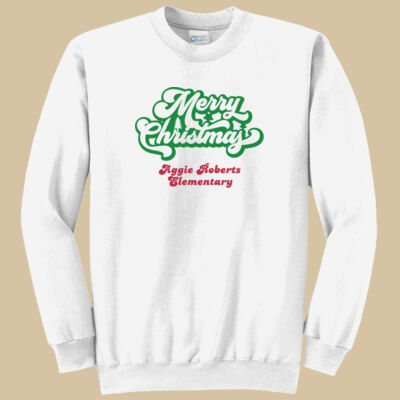 Adult Crewneck - Winter Holidays - Merry Christmas - Green & Red Thumbnail