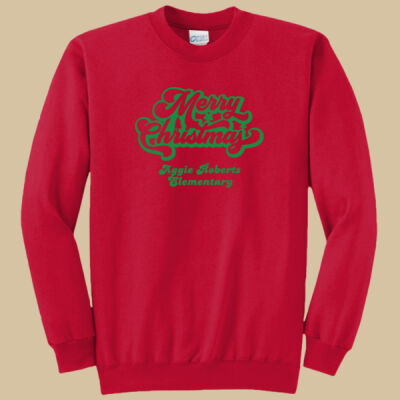 Adult Crewneck - Winter Holidays - Merry Christmas - Green Thumbnail