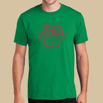 Adult T-Shirt - Winter Holidays - Merry Christmas - Red Thumbnail