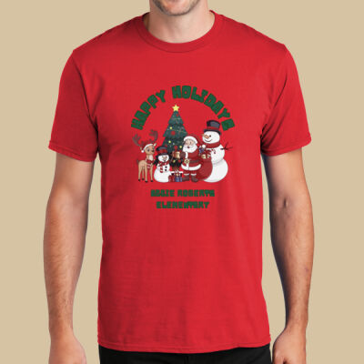 Adult T-Shirt - Winter Holidays - Happy Holidays - Green Thumbnail