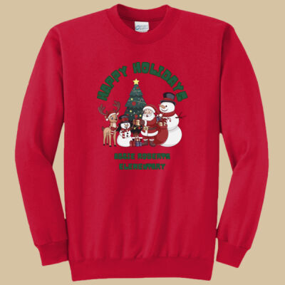 Adult Crewneck - Winter Holidays - Happy Holidays - Green Thumbnail