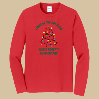 Adult Long Sleeve Shirt - Winter Holidays - Light Up - Green Thumbnail