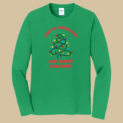 Adult Long Sleeve Shirt - Winter Holidays - Light Up - Red Thumbnail