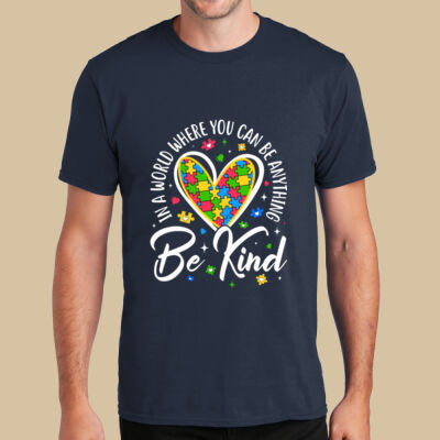 Adult - Be Kind Heart T-Shirt - Autism Awareness Thumbnail