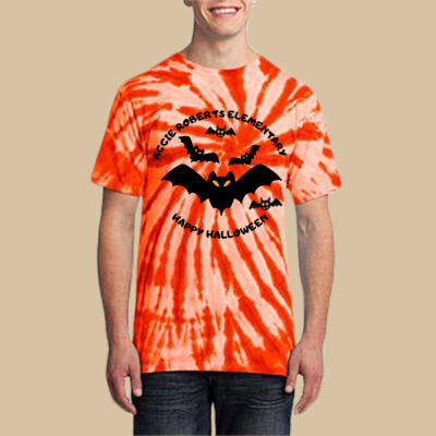 Adult Tie-Dye T-Shirt - Fall Holidays - Bats Thumbnail