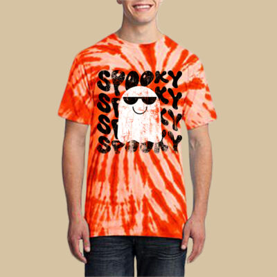 Adult Tie-Dye T-Shirt - Fall Holidays - Ghost Thumbnail