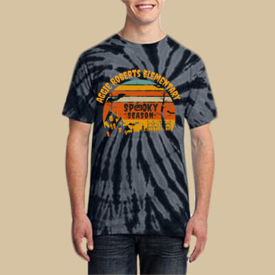 Adult Tie-Dye T-Shirt - Fall Holidays - Haunted House Thumbnail
