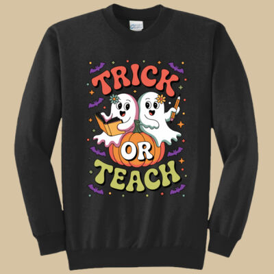 Adult Crewneck - Fall Holidays - Trick or Teach Thumbnail