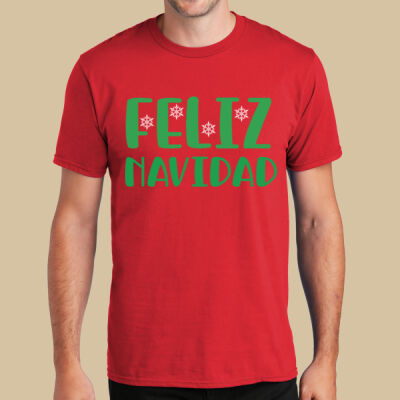 Adult T-Shirt - Winter - Feliz Navidad Green Thumbnail
