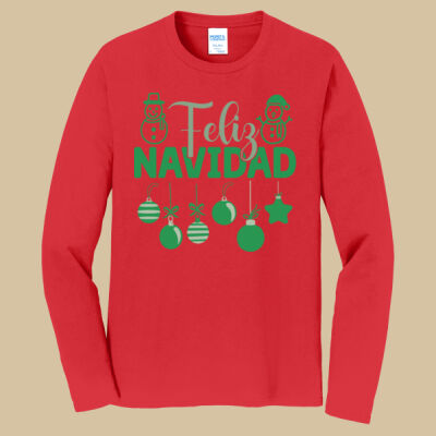 Adult Long Sleeve Shirt - Winter - Feliz Navidad  Thumbnail