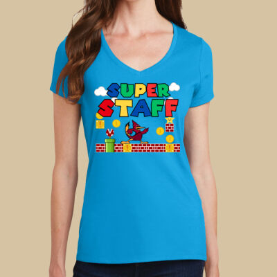 Women's V Neck Tee - Super Staff Thumbnail